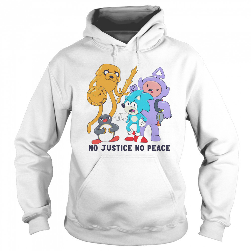 No justice no peace cartoon shirt Hoodie