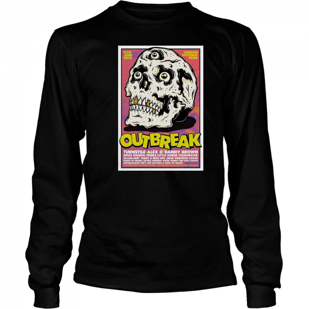 Outbreak 6-13-2025 Victoria Park In London UK Shirt Long Sleeved