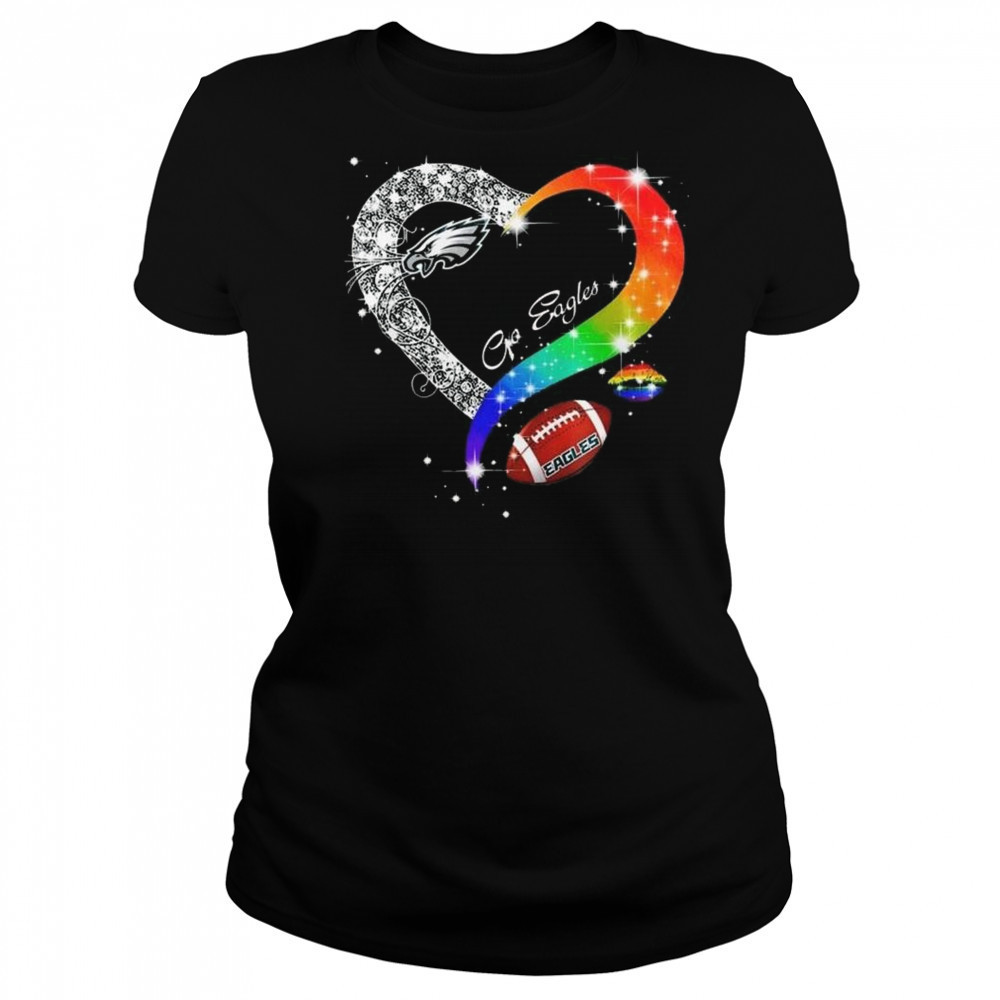 Philadelphia Eagles 2025 LGBT Pride Day Go Eagles Vintage Shirt Women's T-shirt