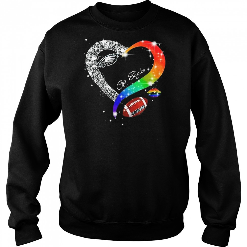 Philadelphia Eagles 2025 LGBT Pride Day Go Eagles Vintage Shirt Sweatshirt
