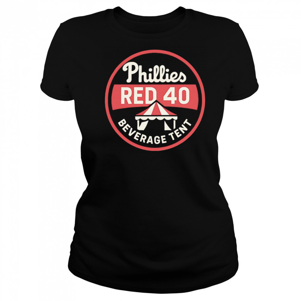 Phillies Red 40 Beverage Tent shirt Women's T-shirt