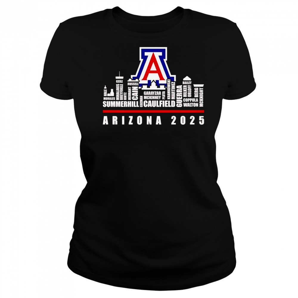 Skyline name Arizona Wildcats 2025 shirt Women's T-shirt