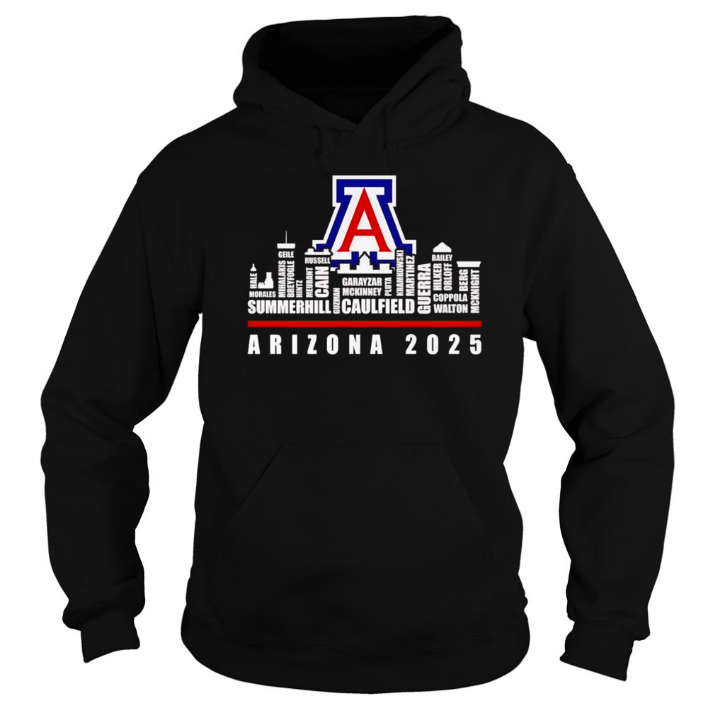 Skyline name Arizona Wildcats 2025 shirt Hoodie