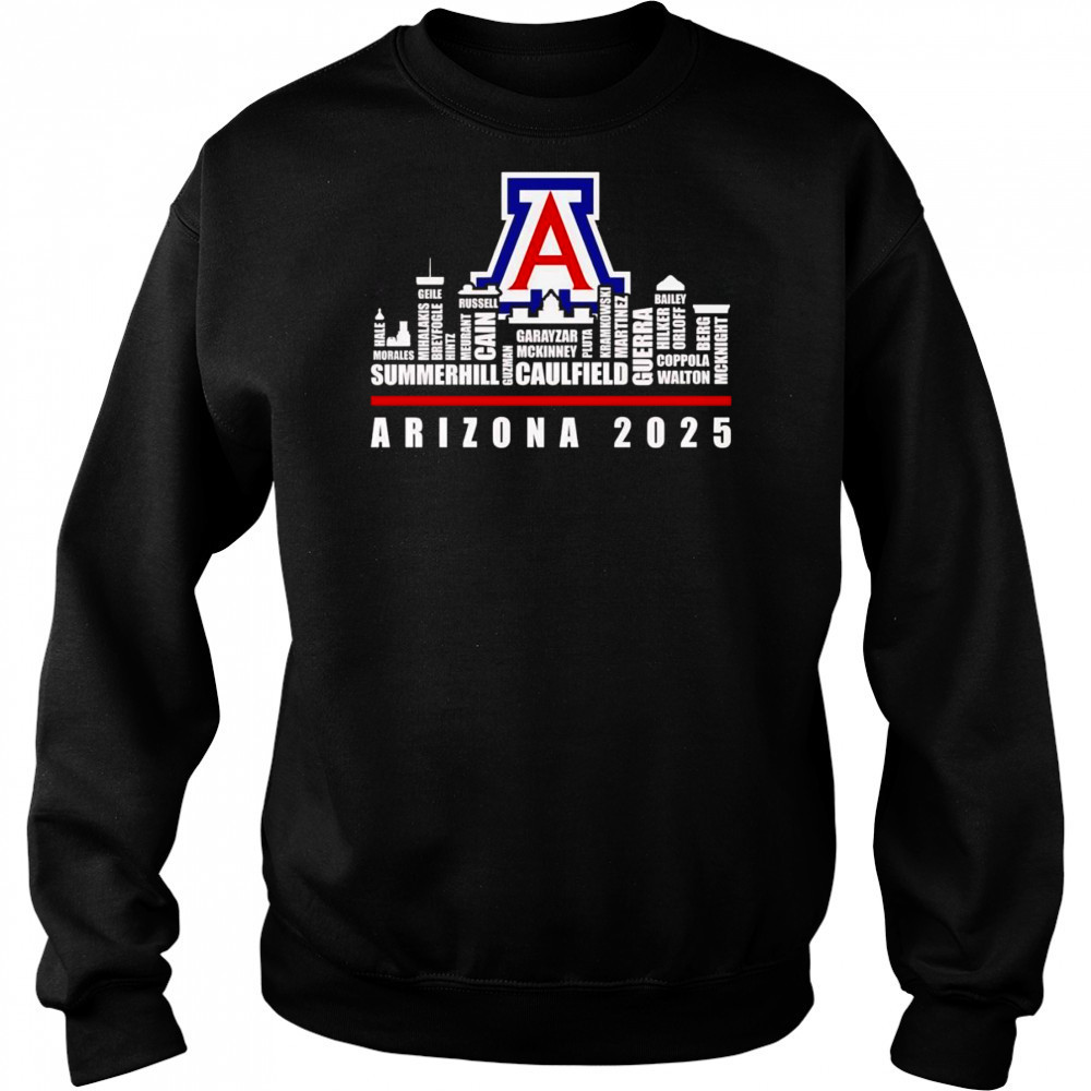 Skyline name Arizona Wildcats 2025 shirt Sweatshirt