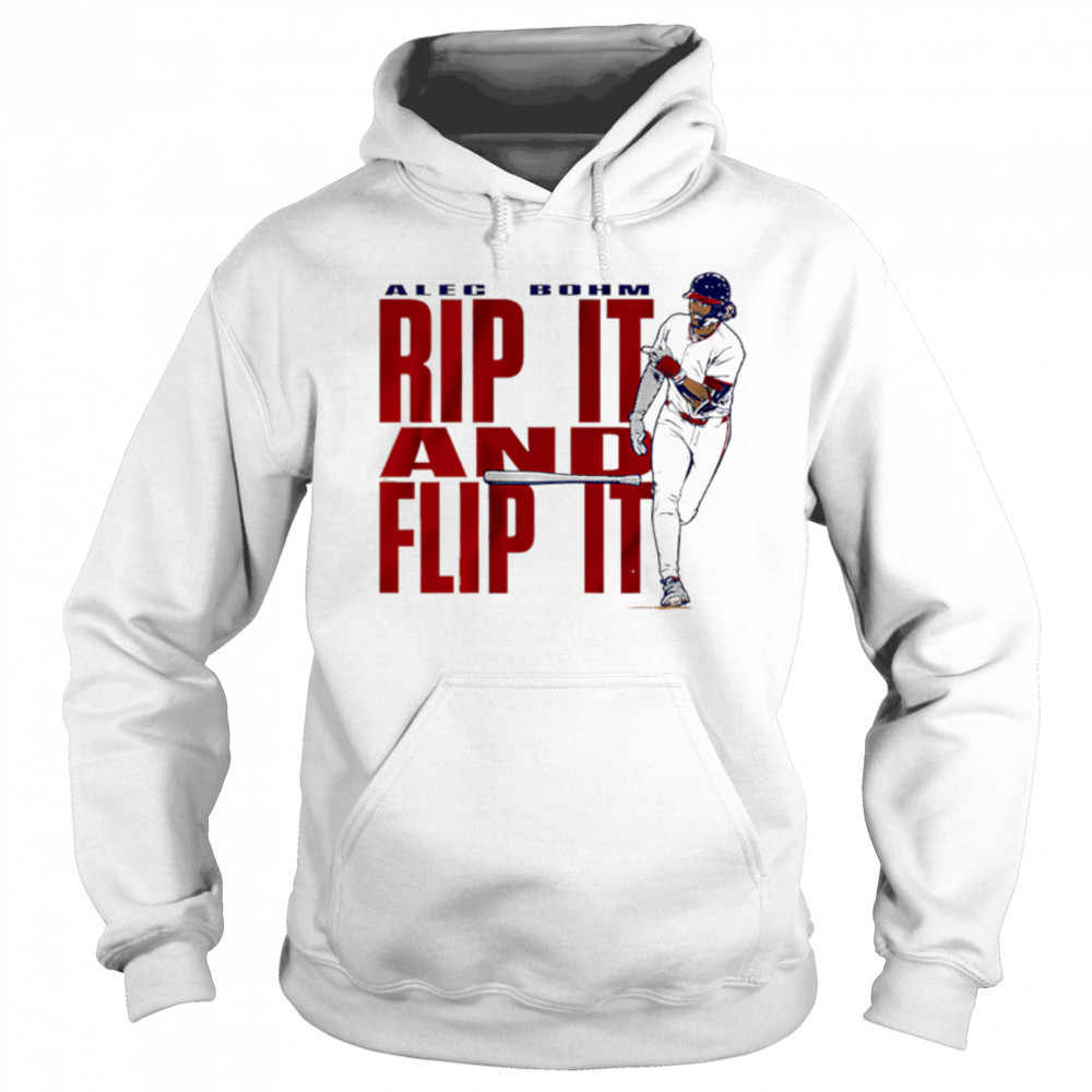 Alec Bohm Rip It & Flip It baseball shirt Hoodie