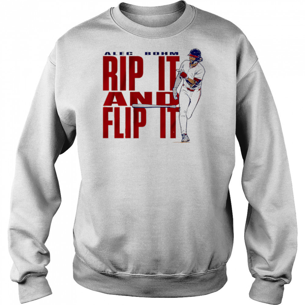 Alec Bohm Rip It & Flip It baseball shirt Sweatshirt