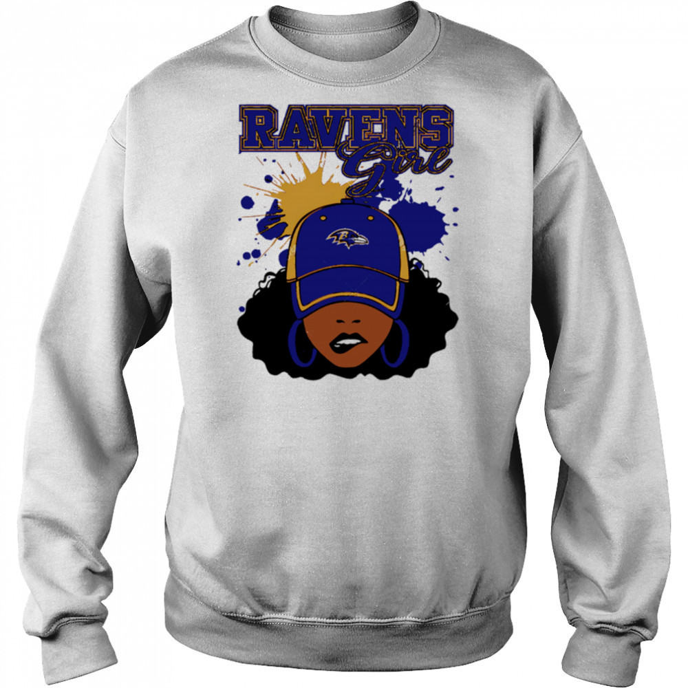 Baltimore Ravens Ravens Football Black Girl shirt Sweatshirt