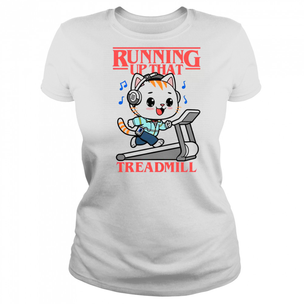 Cat Running Up That Treadmill T-Shirt Women's T-shirt