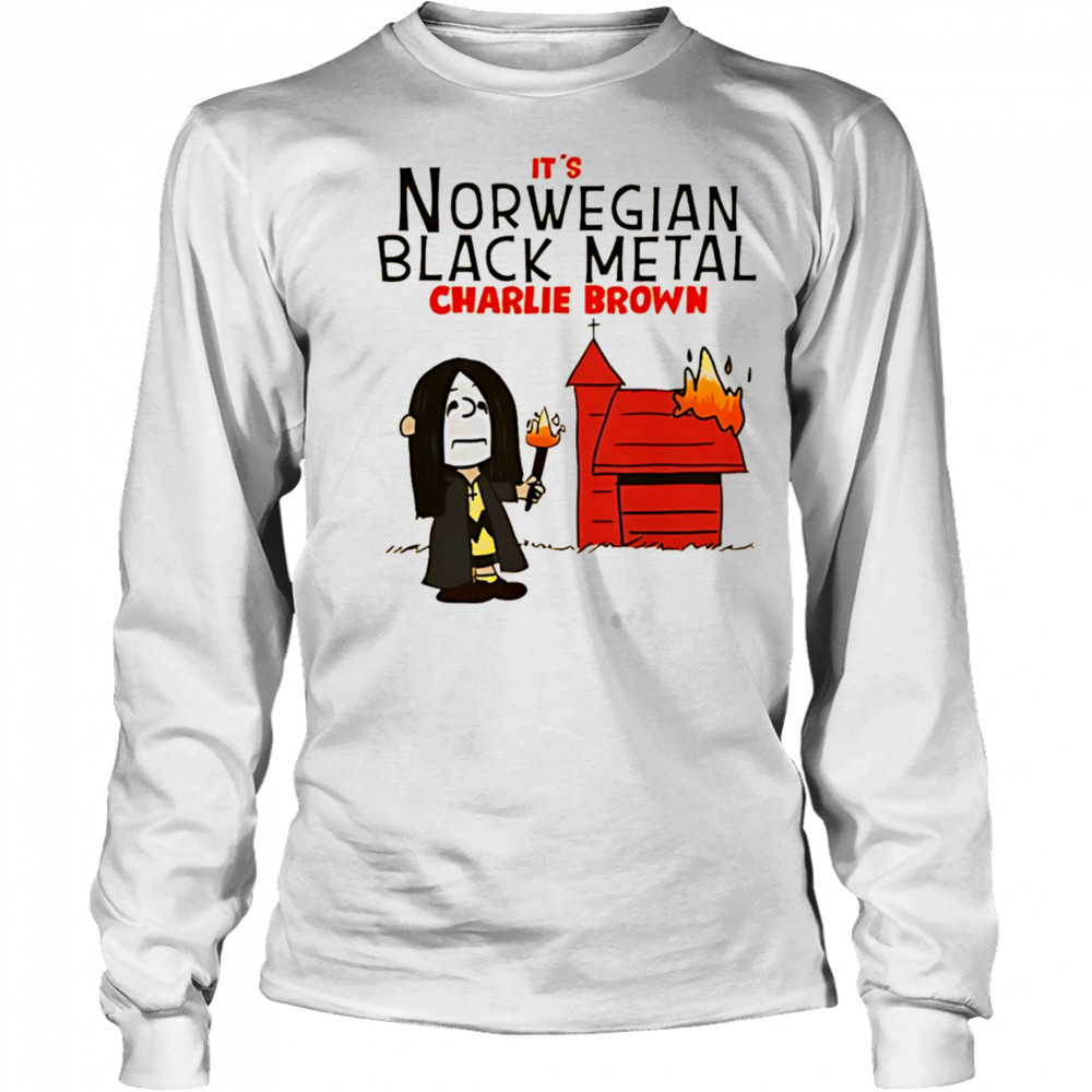 Charlie Brown It’s Norwegian Black Metal shirt Long Sleeved