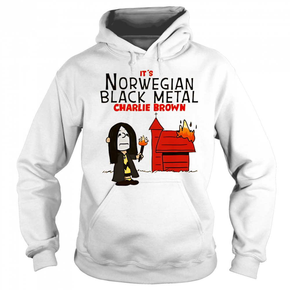 Charlie Brown It’s Norwegian Black Metal shirt Hoodie
