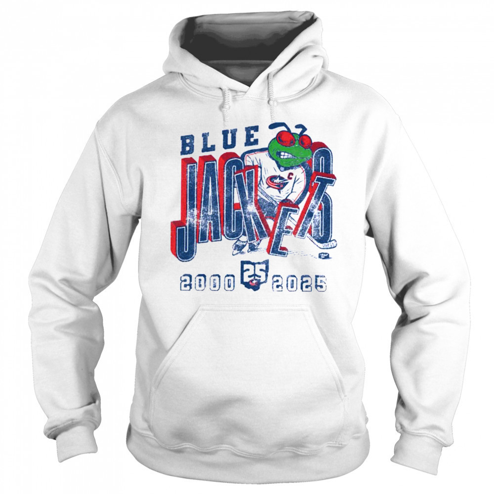 Columbus Blue Jackets 25th Anniversary T Shirt Hoodie