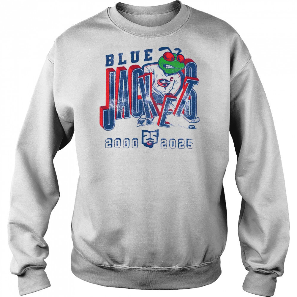 Columbus Blue Jackets 25th Anniversary T Shirt Sweatshirt