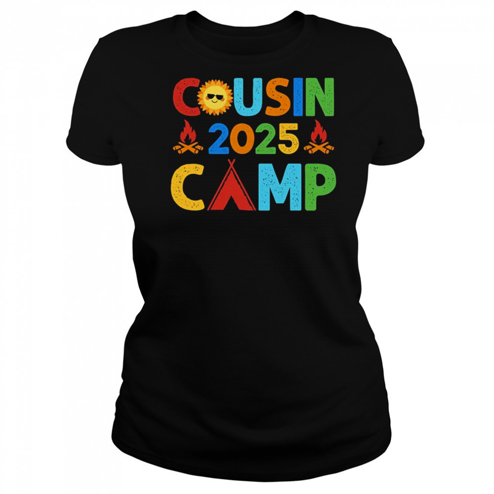 Cousin Camp 2025 Camping Crew Summer Vacation Cousin shirt Women's T-shirt