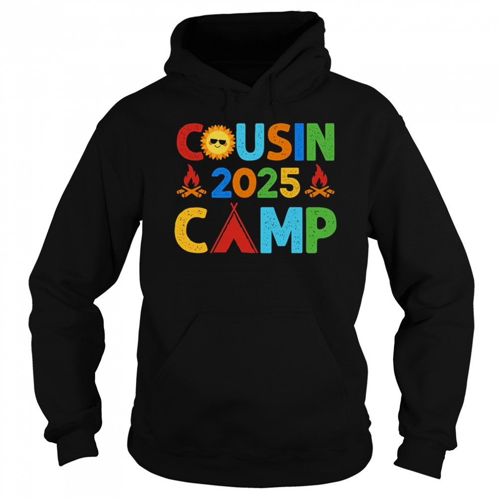 Cousin Camp 2025 Camping Crew Summer Vacation Cousin shirt Hoodie