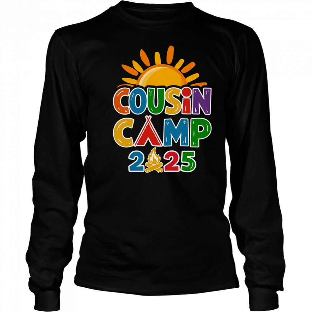 Cousin Camp 2025 Family Vacation Summer Camping Crew shirt Long Sleeved