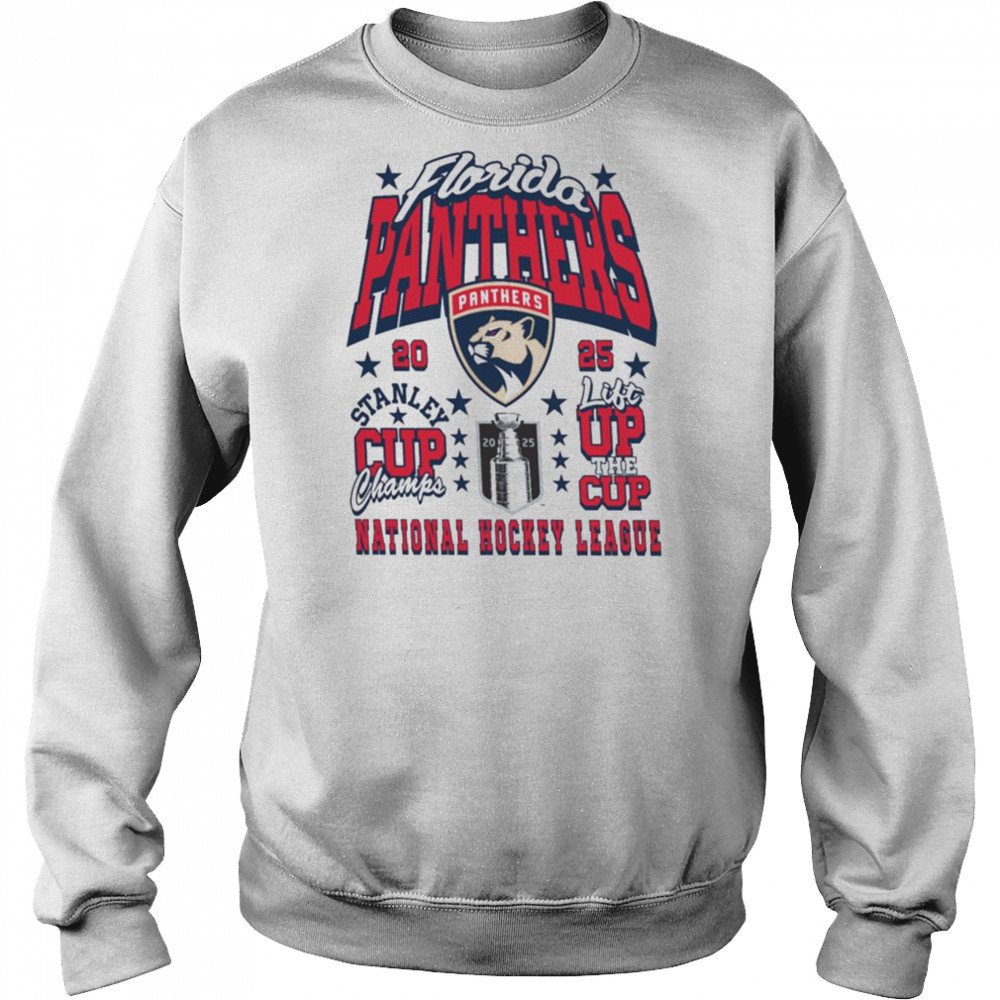 Florida Panthers 2025 Stanley Cup Champions Lift the Cup T Shirt Sweatshirt