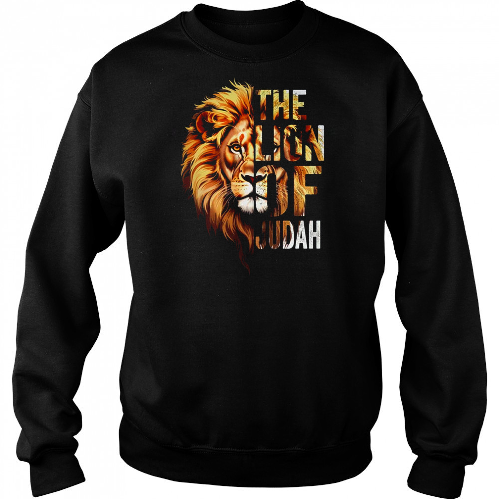Jesus The Lion Of Judah Religious Christian For Men Women shirt Sweatshirt