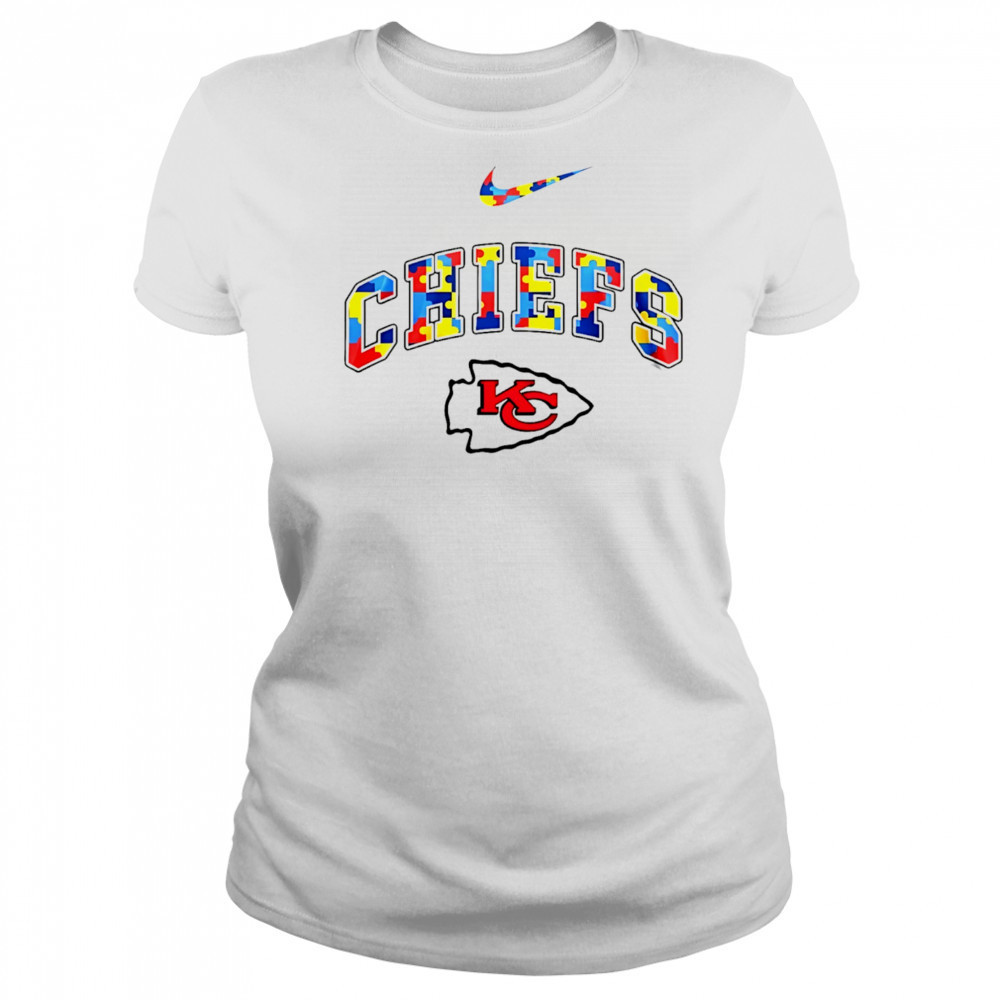 Kansas City Chiefs Nike NFL autism logo shirt Women's T-shirt