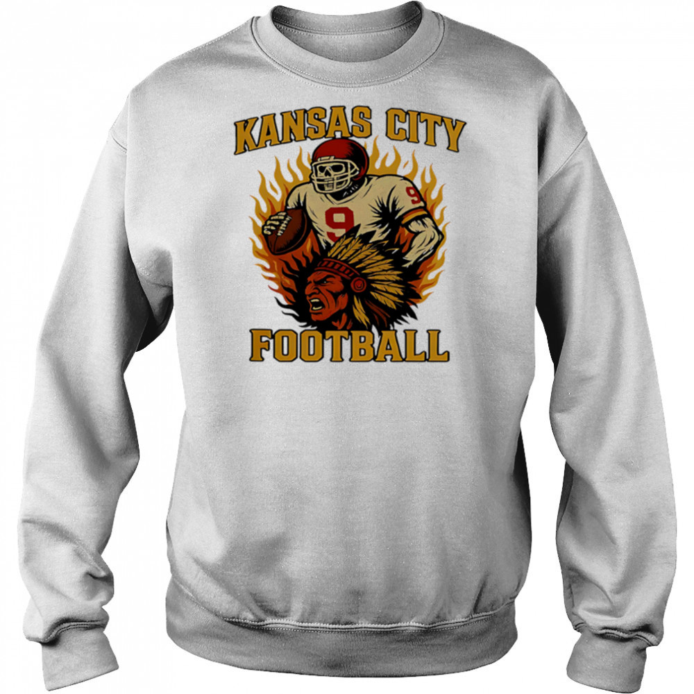 Kansas City Skull Football Native Americans shirt Sweatshirt