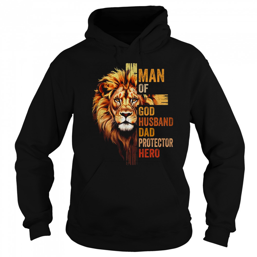 Man Of God Christian Dad Bible Verse Religious Father's Day shirt Hoodie