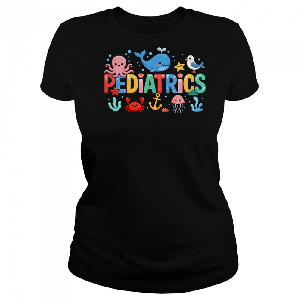 Summer Sea Animal Pediatrics Nurse PEDS RN Pediatrician shirt Women's T-shirt