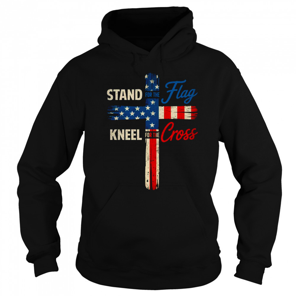 USA Flag Religious 4th Of July Christian Stand For The Flag shirt Hoodie