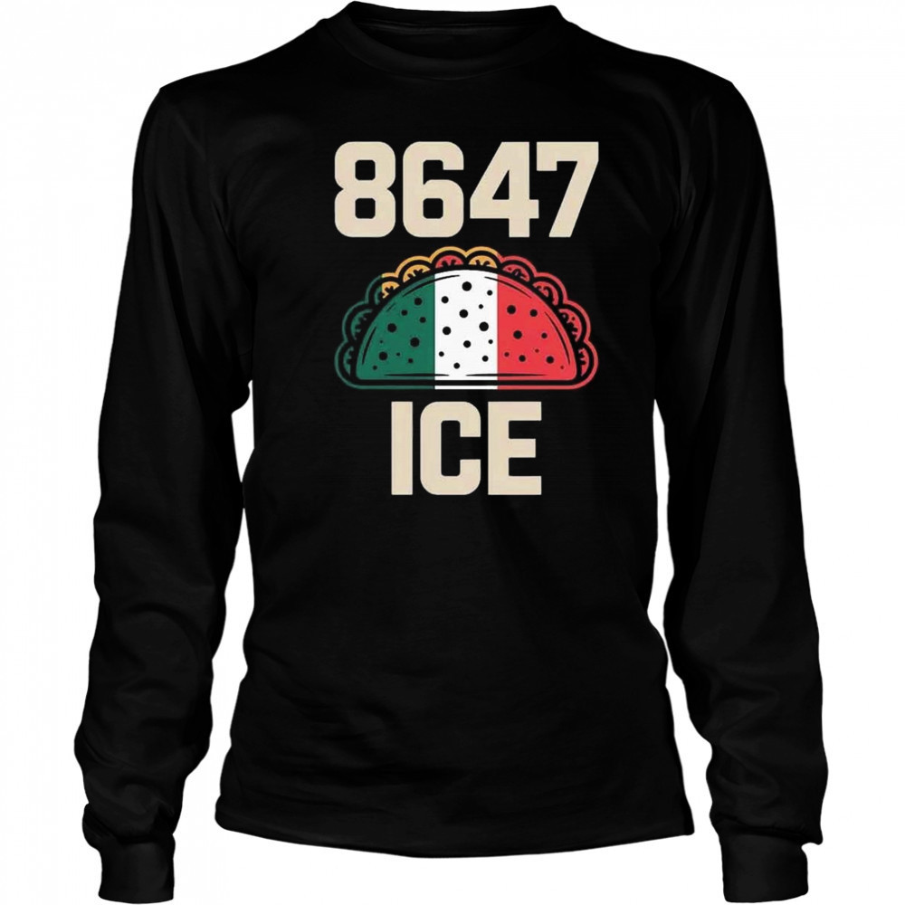 8647 ICE Funny Taco Shell Shirt Long Sleeved