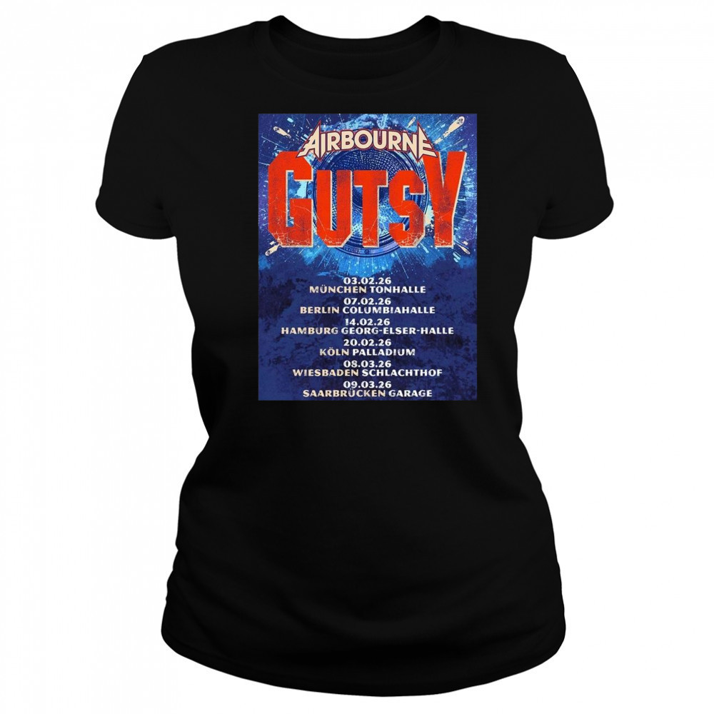 Airbourne Gutsy Germany Tour 2026 Shirt Women's T-shirt