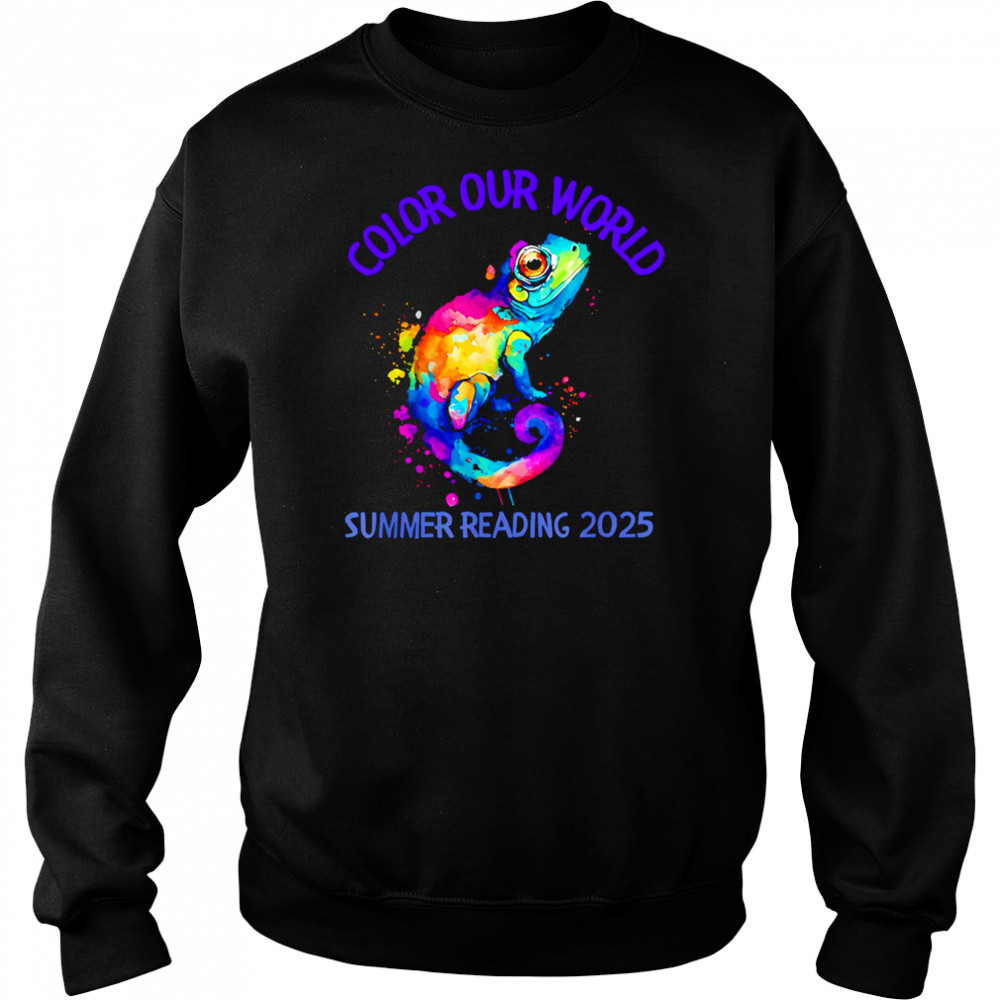 Color Our World Summer Reading 2025 pride shirt Sweatshirt
