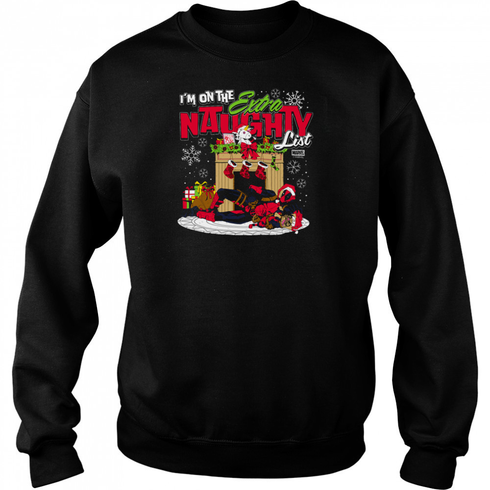 Deadpool Extra Naughty Christmas Shirt Sweatshirt