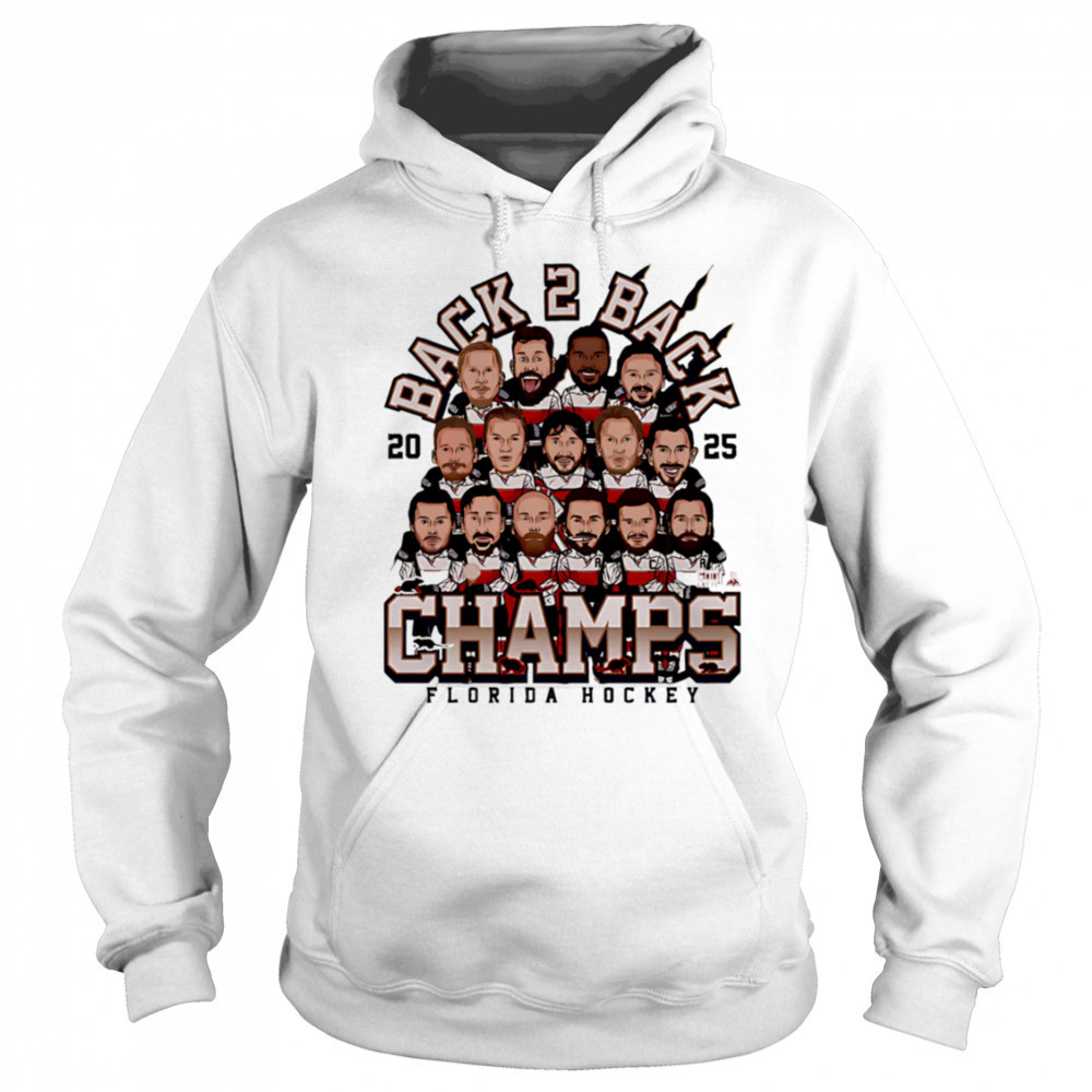 Florida Hockey Champs 2025 cartoon shirt Hoodie