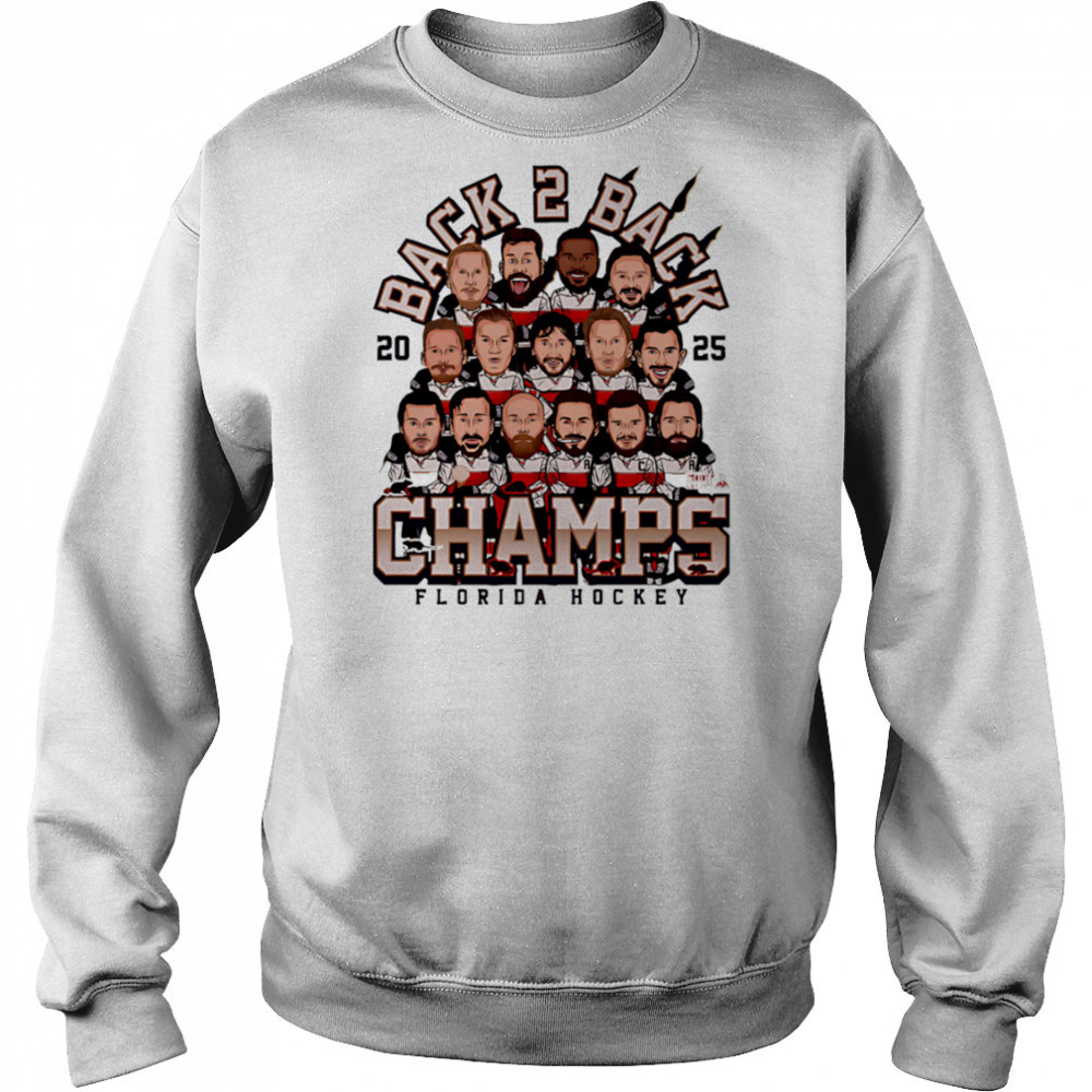 Florida Hockey Champs 2025 cartoon shirt Sweatshirt