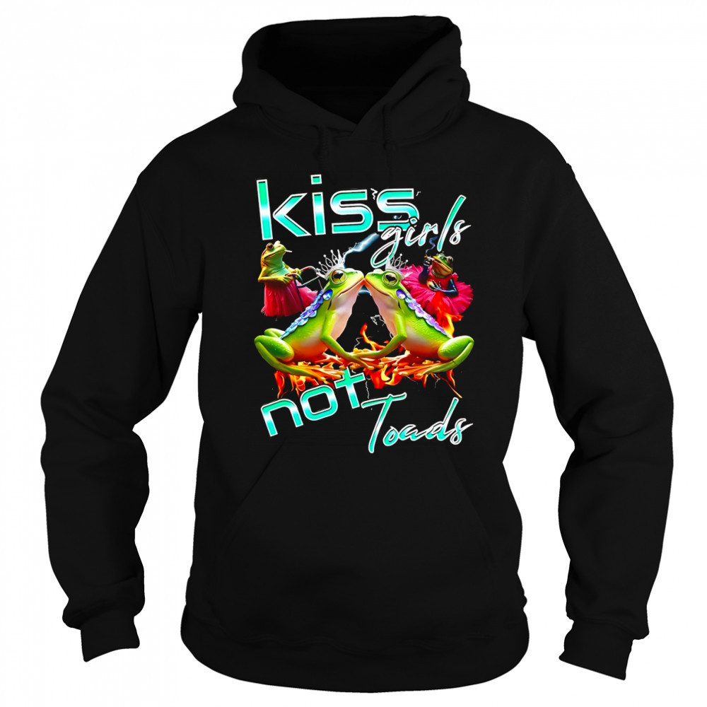 Gay frog kiss girls not toad LGBT shirt Hoodie