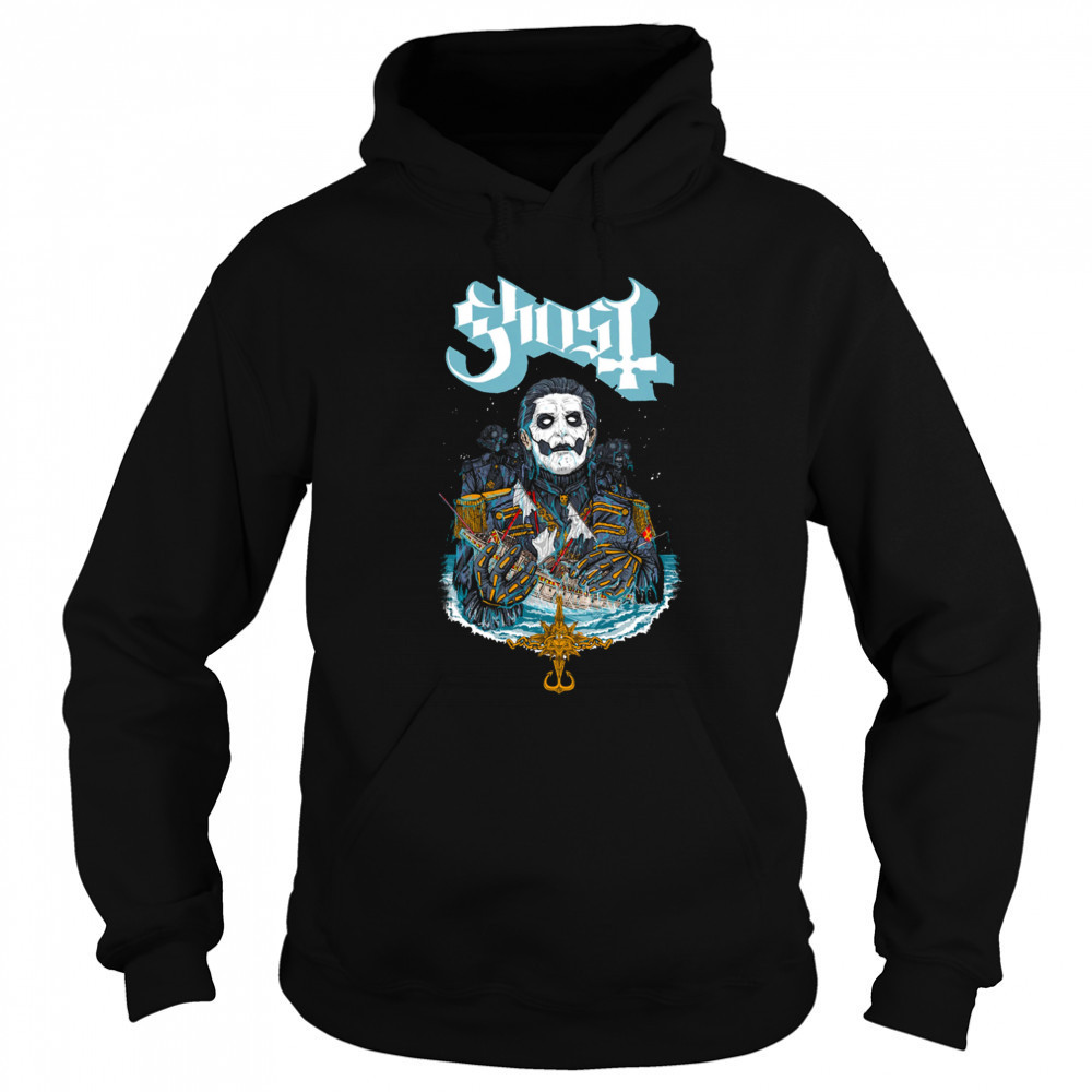 Ghost Papa Van Der Decken Muscle T-Shirt Hoodie