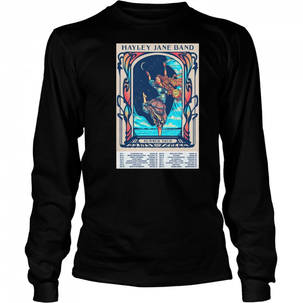 Hayley Jane Band Summer 2025 Shows Poster T-Shirt Long Sleeved
