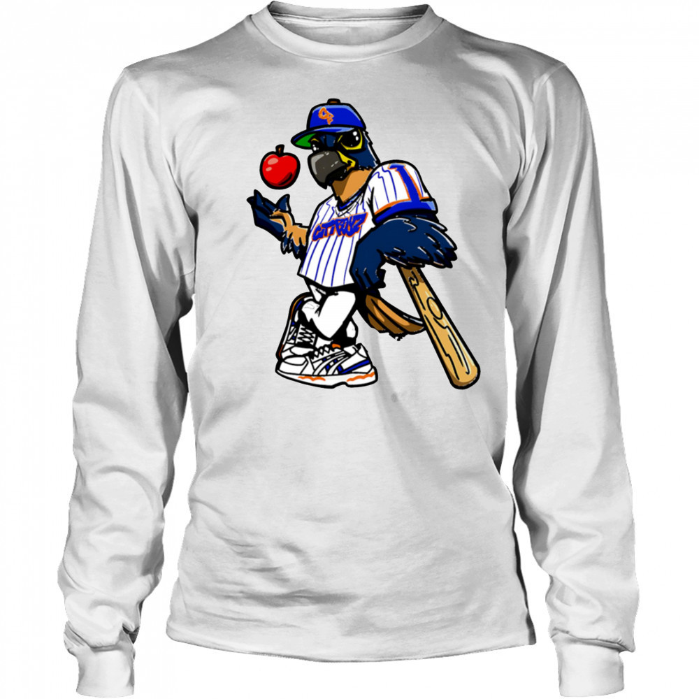 Hyannis Harbor Hawks baseball mascot pose shirt Long Sleeved
