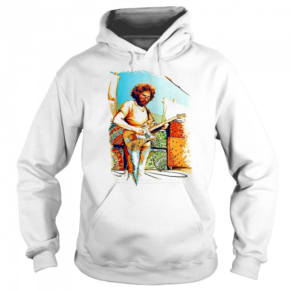 Jerry Garcia Alligator Guitar Portrait T-shirt Hoodie