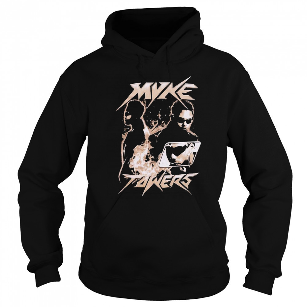 Myke Towers Fire Collage T-Shirt Hoodie