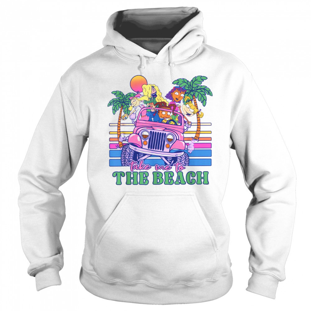 Nickelodeon Take Me To The Beach Jeep Tropical Sunset T Shirt Hoodie