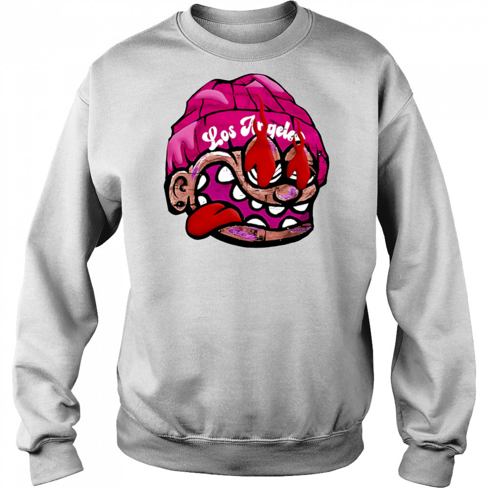 Quirky Cartoon Big Face Los Angeles shirt Sweatshirt