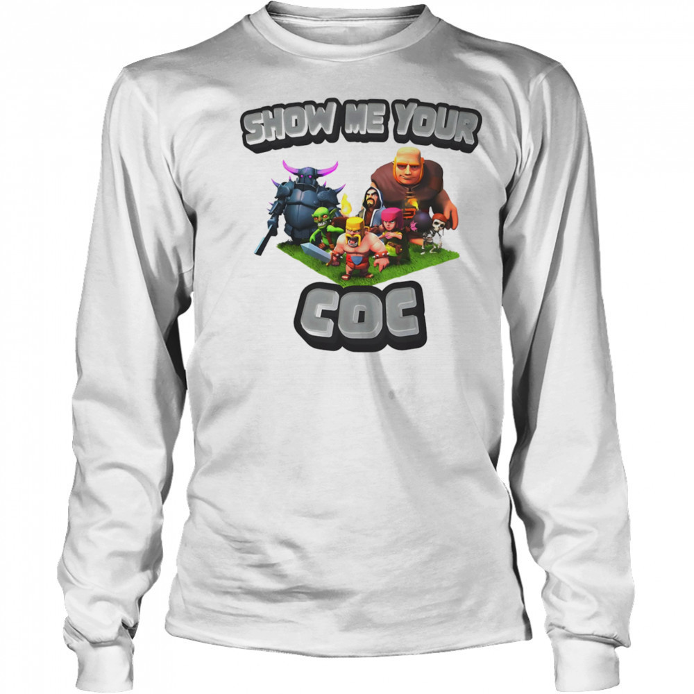 Show me your COC Clash of Clans shirt Long Sleeved