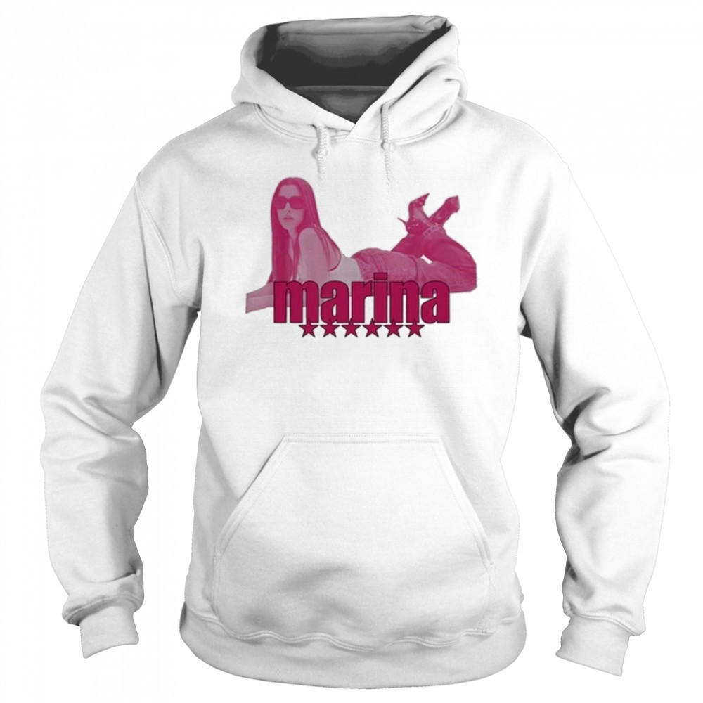 Total Pink Marina White Shirt Hoodie