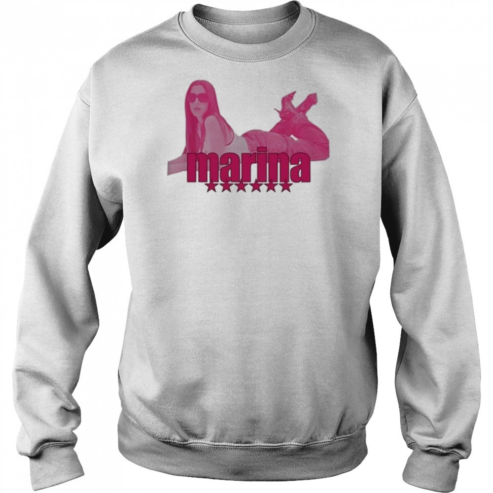 Total Pink Marina White Shirt Sweatshirt