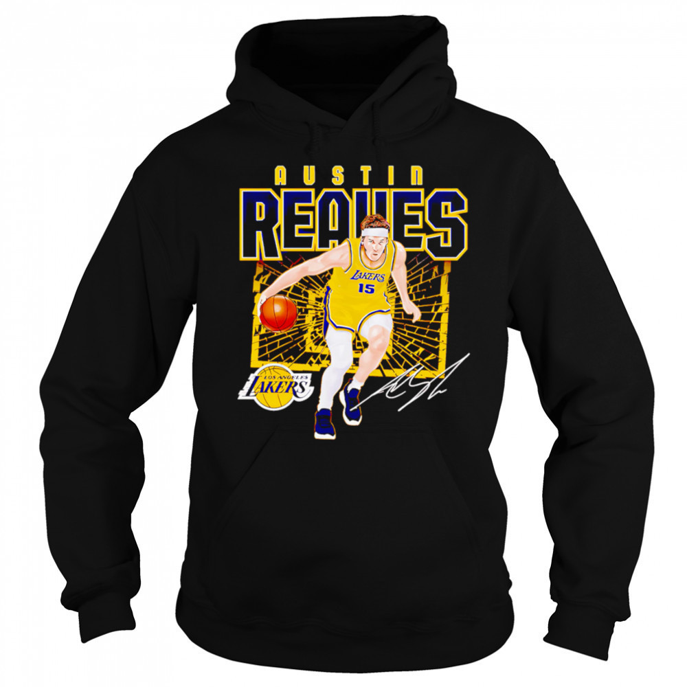 Austin Reaves Los Angeles Lakers Shattered shirt Hoodie
