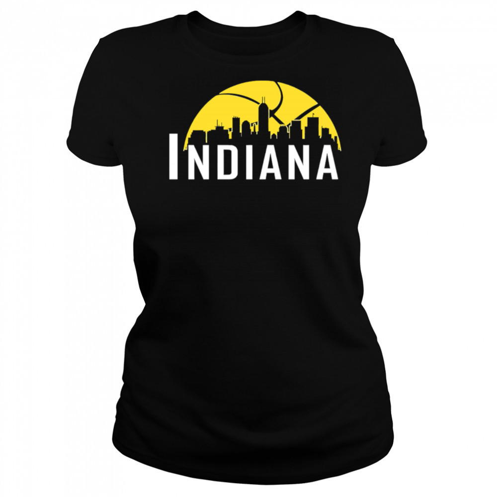 Indiana Pacers Cityscape Skyline style 2025 shirt Women's T-shirt