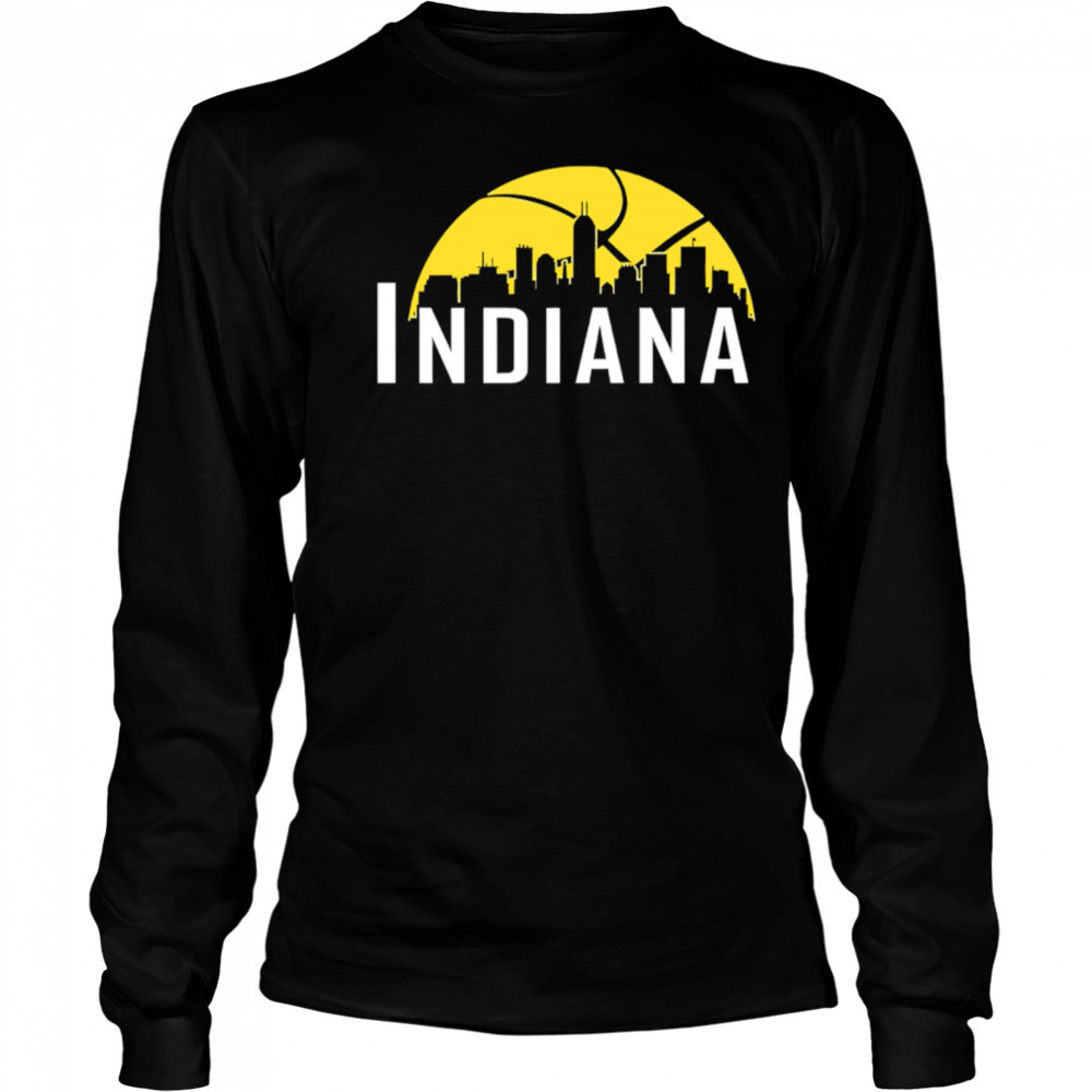 Indiana Pacers Cityscape Skyline style 2025 shirt Long Sleeved