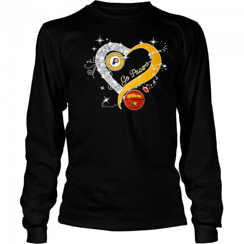 Indiana Pacers Go Pacers heart shirt Long Sleeved
