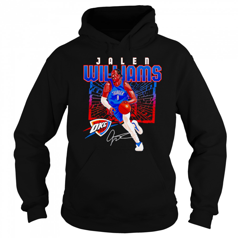 Jalen Williams Oklahoma City Thunder Shattered shirt Hoodie