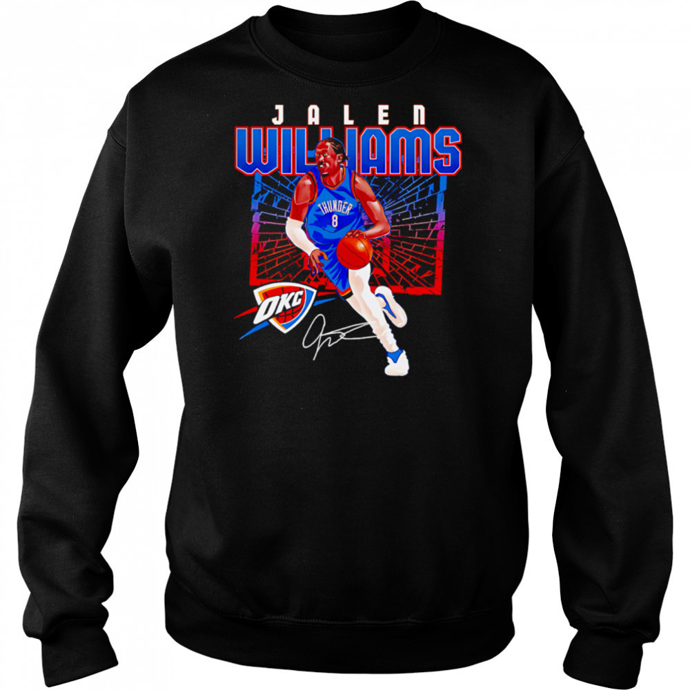 Jalen Williams Oklahoma City Thunder Shattered shirt Sweatshirt