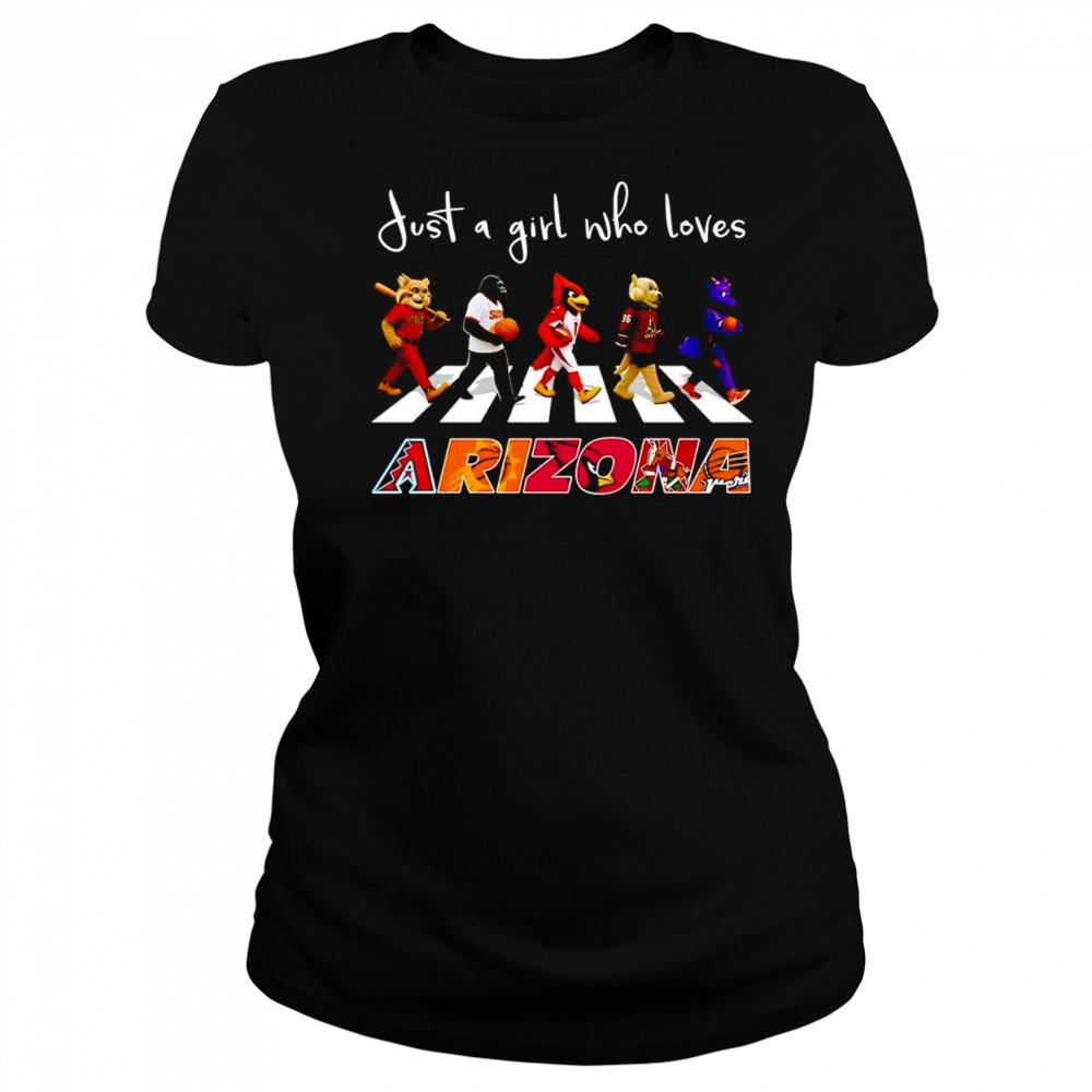 Just a girl who loves Arizona sports mascot shirt Women's T-shirt